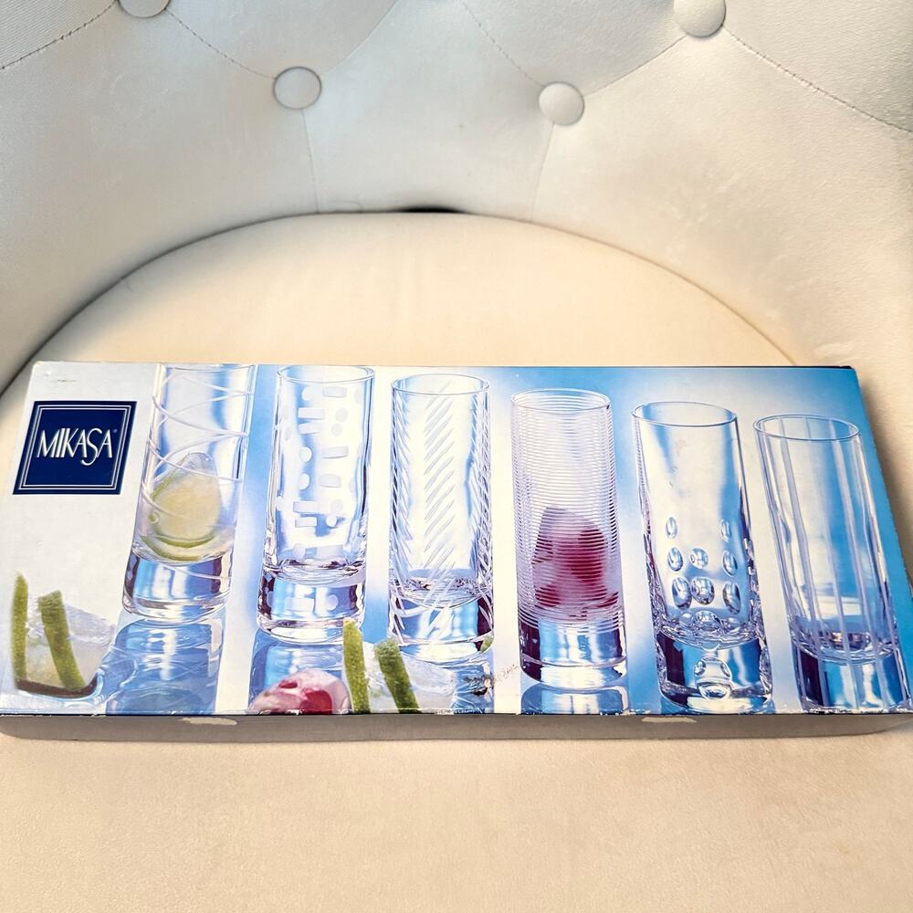 Mikasa Sz 6 Piece Crystal Shot Glass Set